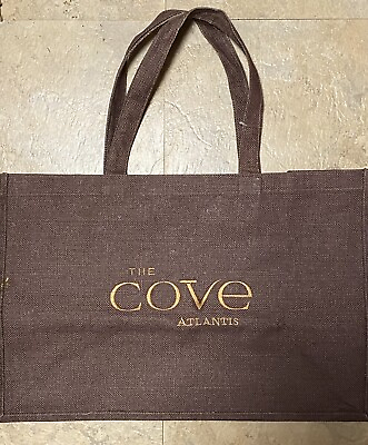 #ad The COVE Atlantis Bahamas Burlap Tote Bag Purse $49.99