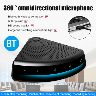 #ad Bluetooth Speakerphone Conference Microphone Speakers with Microphone NEW $55.98