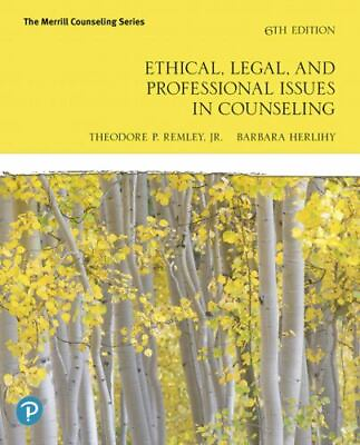 #ad Ethical Legal and Professional Issues in Counseling by Theodore Remley Jr. $29.99