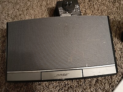 #ad Bose SoundDock Portable Digital Music System Speaker Black Silver $65.00