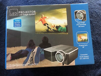 #ad LED projector Lcd image system for DVDs pics etc. $19.99