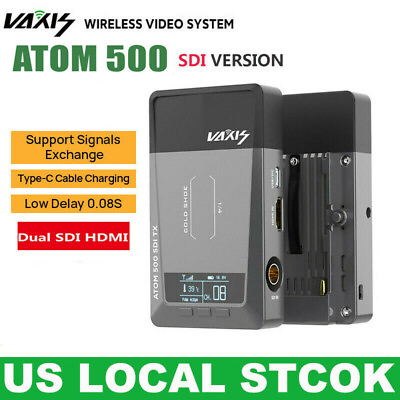 #ad Vaxis ATOM 500 500ft SDI HDMI Wireless Transmission System Transmitter Receiver $379.00