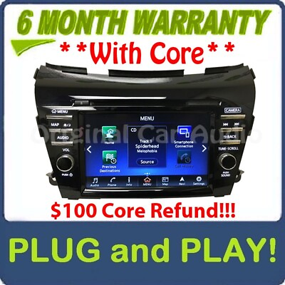 #ad 17 19 Nissan Murano OEM Navigation NON BOSE Radio CD Player Receiver w CARPLAY $518.40