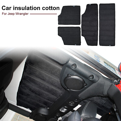 #ad 4pcs Top Car Headliner Insulation Cotton Cover for Jeep Wrangler JK 4 Door 12 17 $88.99