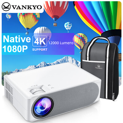 #ad VANKYO V630 4K Native 1080P 300quot; LED Video Projector Home Theater Cinema HDMI US $37.59