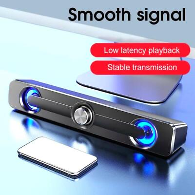 #ad Portable 3W for Laptop TV Home Theater 2.0 Channel Subwoofer Speakers $24.81