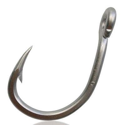 #ad 10884 Stainless Steel Saltwater Fishing Hooks Big Game Sharp Hook Size 2 0 12 0 $6.59