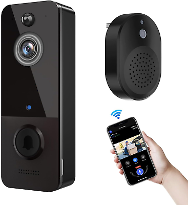 #ad Video Doorbell Camera Wireless with Ring Chime Smart AI Human Detection Live I $41.88