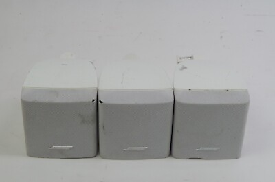 #ad Lot 3 Bose Single Cube Speakers Lifestyle Acoustimass Push Style Black $65.95