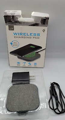 #ad iLive Wireless Charging Pad UNIVERSAL USB C Charger Fabric Design”New Open Box $13.00