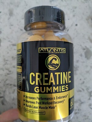 #ad Atlantis Creatine Monohydrate Gummies Muscle Increase Performance and Recovery $16.99