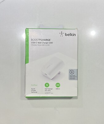 #ad OEM NEW Belkin Boost Charge 20W USBC Wall Charger $17.50