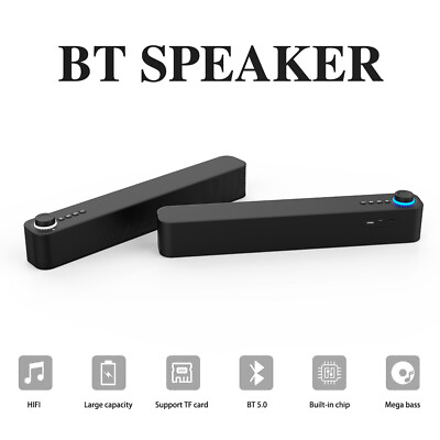 #ad Bluetooth 5.0 Home TV Sound Bar Speaker System Wireless Subwoofer 3D Surround $44.25