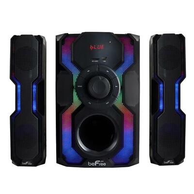 #ad 2.1 Channel Bluetooth Multimedia Wired Speaker Stereo Shelf System Sound USB $103.40