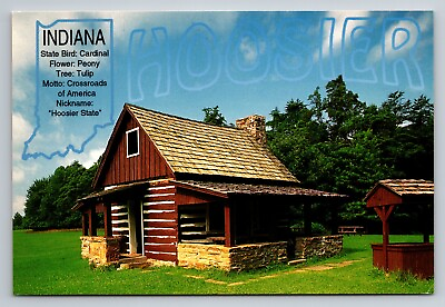 #ad Indiana Hoosier State Pioneer Home Vintage Unposted Postcard $7.00