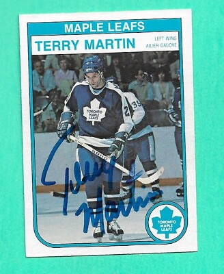 #ad 1 TERRY MARTIN TORONTO MAPLE LEAFS HOCKEY SIGNED CARD F7683 C $13.49