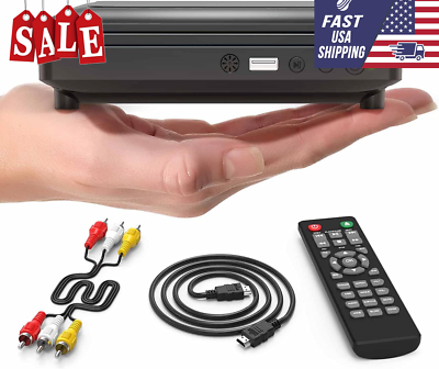 #ad DVD Player HDMI for TV 1080P Mini HD CD DVD Players for Home HDMI and RCA Cabl $41.99