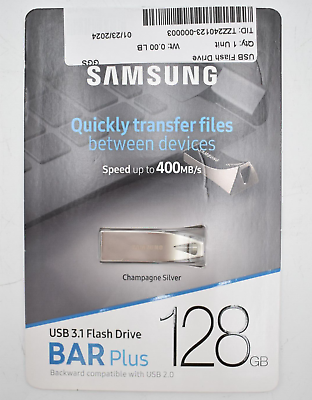 #ad Lot of 5 Samsung USB 3.1 Flash Drive BAR PLUS 128GB $99.95