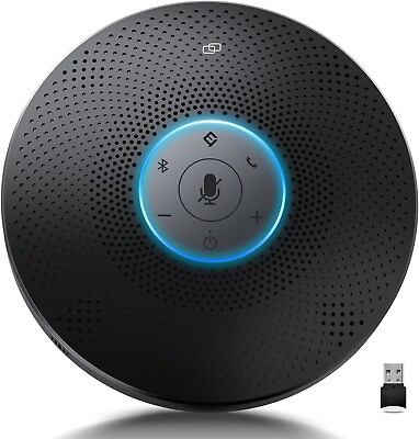 #ad EMEET Bluetooth Speakerphone M2 Black Conference Speaker for 5 8 People Business $207.20