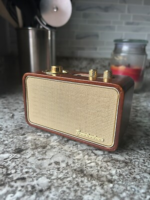 #ad Retro Bluetooth Speaker Trenbader Vintage Radio for Home Indoor Wooden Vin $25.00