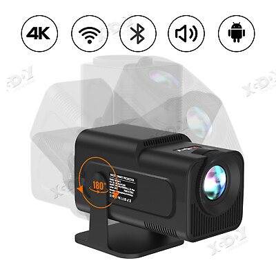 #ad 1080P Projector 10000LMS 4K 3D 5G WiFi Bluetooth Video Home Theater 150quot; Display $99.99