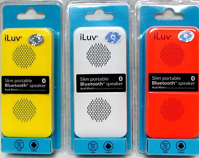 #ad iLuv Aud Mini Slim portable Bluetooth speaker Universal amp; wireless $14.49