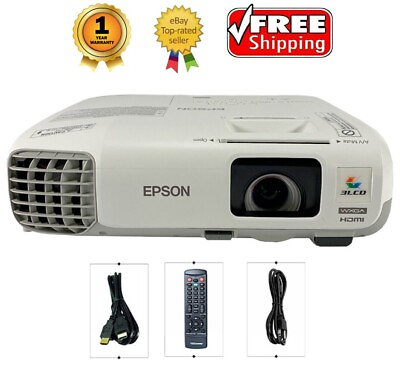 #ad Epson PowerLite 955WH 3LCD Cinema Projector 3200 ANSI HD 1080i 2HDMI bundle $165.50