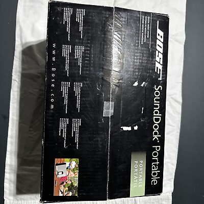 #ad #ad Bose SoundDock Portable Digital Music System 043085 Black Sealed Box $200.00