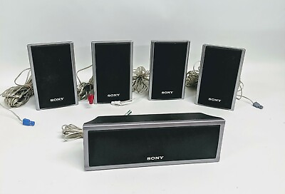 #ad SONY Home Theater Surround Sound 5 Speaker System SS CT80 and SS TS80 $74.99