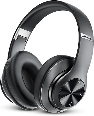 #ad NEW Wireless Bluetooth 5.0 Headphones Headset Over Ear FM Radio MIC Foldable $16.99