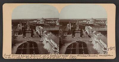 #ad Grand view of Plaza Orleans and Festival Hill from wireless tower Old Photo AU $9.00