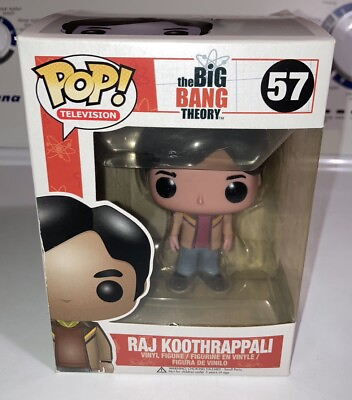 #ad #ad Funko POP Television The Big Bang Theory Raj Koothrappali #57 DAMAGED PLS READ $39.99