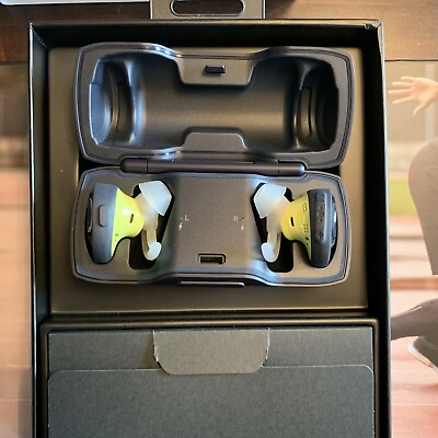 #ad Bose SoundSport Free Truly Wireless Sport Headphones Midnight Blue Citron $29.95