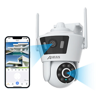 #ad ANRAN Home Camera 4K Wireless IP Security Surveillance System Night Vision 2lens $39.99