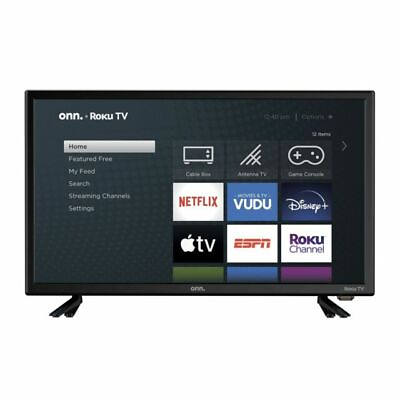 #ad ONN Roku 100012590 24 inch 720p HD LED Smart TV with Remote $75.00