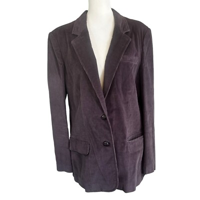 #ad vintage CLASSIC FASHIONS Sears amp; Roebuck Purple Corduroy Cotton Blazer Size 16T $35.00
