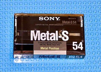 #ad SONY METAL S 54 TYPE IV BLANK CASSETTE TAPE 1 SEALED $42.29