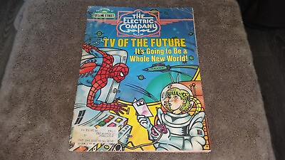 #ad The Electric Company Magazine March 1980 SPIDER MAN TV of The Future $31.50