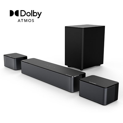#ad 5.1 Dolby Atmos Sound Bar 410W Surround Sound Bar for TV with Wireless Subwoofe $203.09