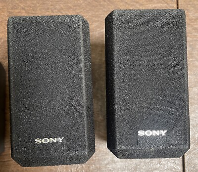 #ad SONY SS MSP2 Pair of Surround Sound Speakers Black Tested Working You Get 1 Set $37.00