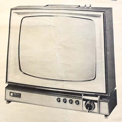 #ad Vintage Original 1966 Sears TV Model 7122 PC 7122 Wire Schematic Service Manual $9.99