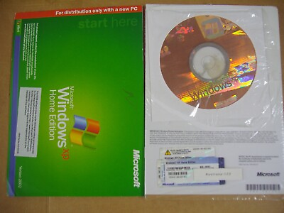 #ad MICROSOFT WINDOWS XP HOME WITH SP2 FULL OPERATING SYSTEM OS MS WIN =BRAND NEW= $99.95