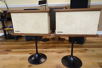 #ad #ad Pair 2 Vintage BOSE 901 Series II Direct Reflecting Speakers with Stands. $400.00