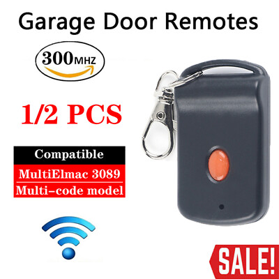 #ad 1 2X 300MHz Garage Door Opener Gate Remote Systems Transmitter For MultiCode $16.42