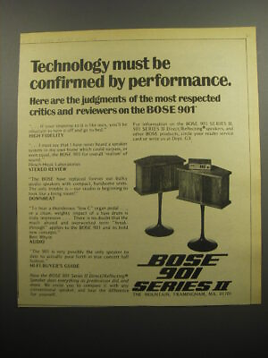 #ad 1974 Bose 901 Series II Speakers Ad Technology must be confirmed $19.99