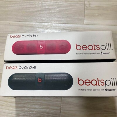 #ad Beats by Dr. Dre Beats Pill Portable Wireless Bluetooth Speaker Black Pink Set $160.00