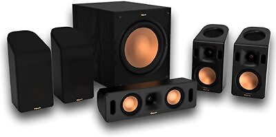 #ad #ad Klipsch Reference Cinema Dolby Atmos 5.1.4 System Black 1069177 $384.63
