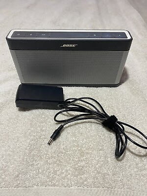 #ad BOSE Soundlink Bluetooth Portable Speaker III 414255 w. Charger Works Great $125.00