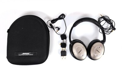#ad Bose QC 2 QuietComfort 2 Acoustic Noise Canceling Headphones With Case Tested $35.00