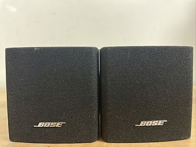 #ad Bose Single Cube Speakers X2 Black. Great Sound $45.99